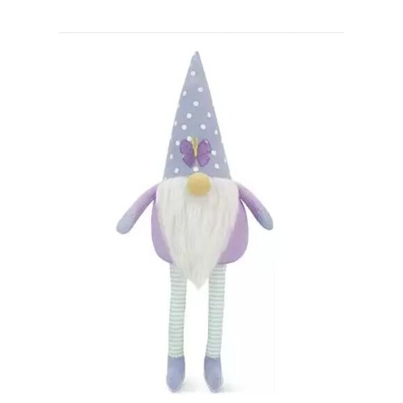 New! Springime Easter Decorative Shelf Gnome with Butterfly! - Picture 1 of 1